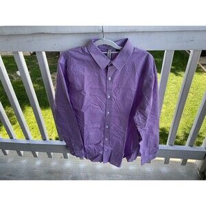 Artefact Regular Fit Mens Red Check Long Sleeve Dress Shirt XL